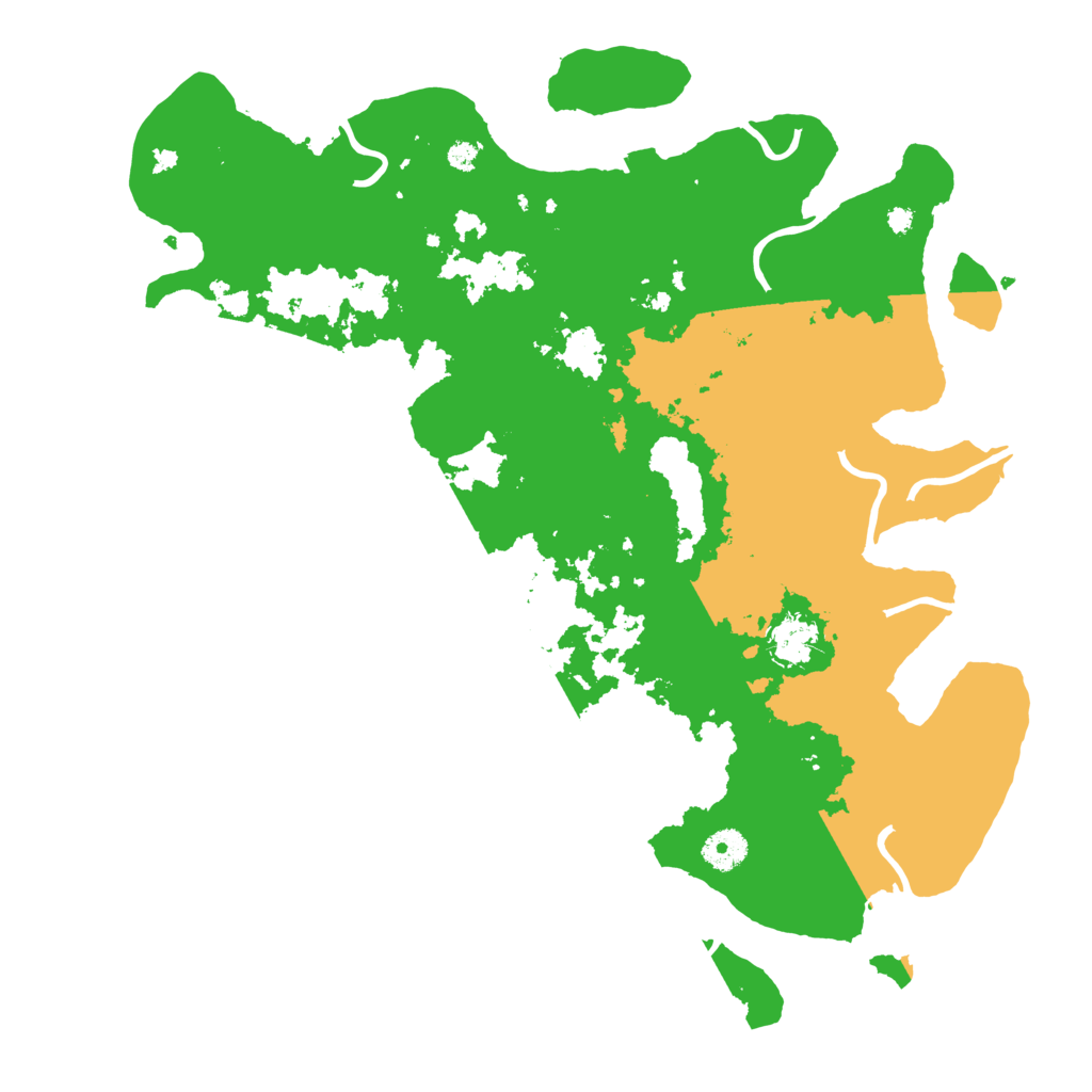 Biome Rust Map: Procedural Map, Size: 3900, Seed: 13144087