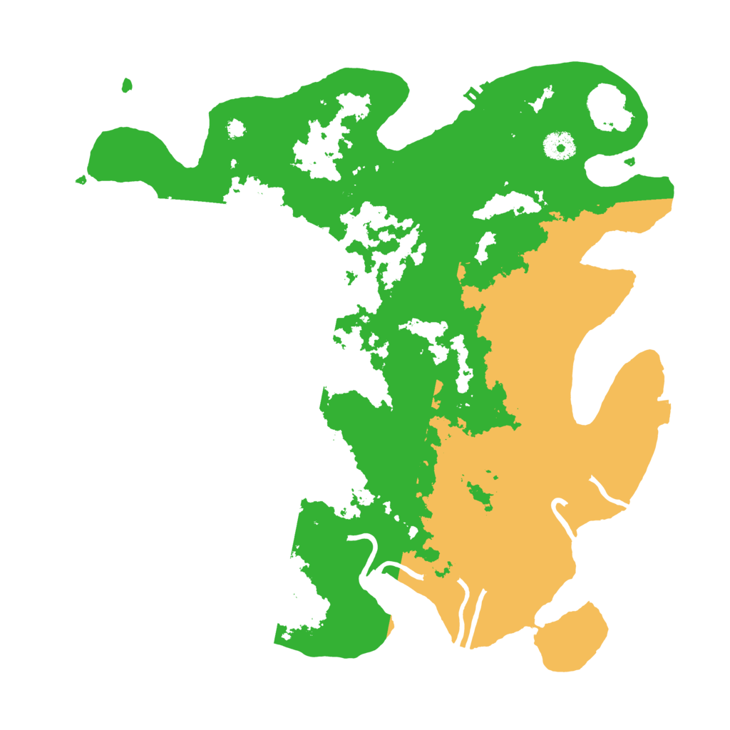 Biome Rust Map: Procedural Map, Size: 3600, Seed: 54024202