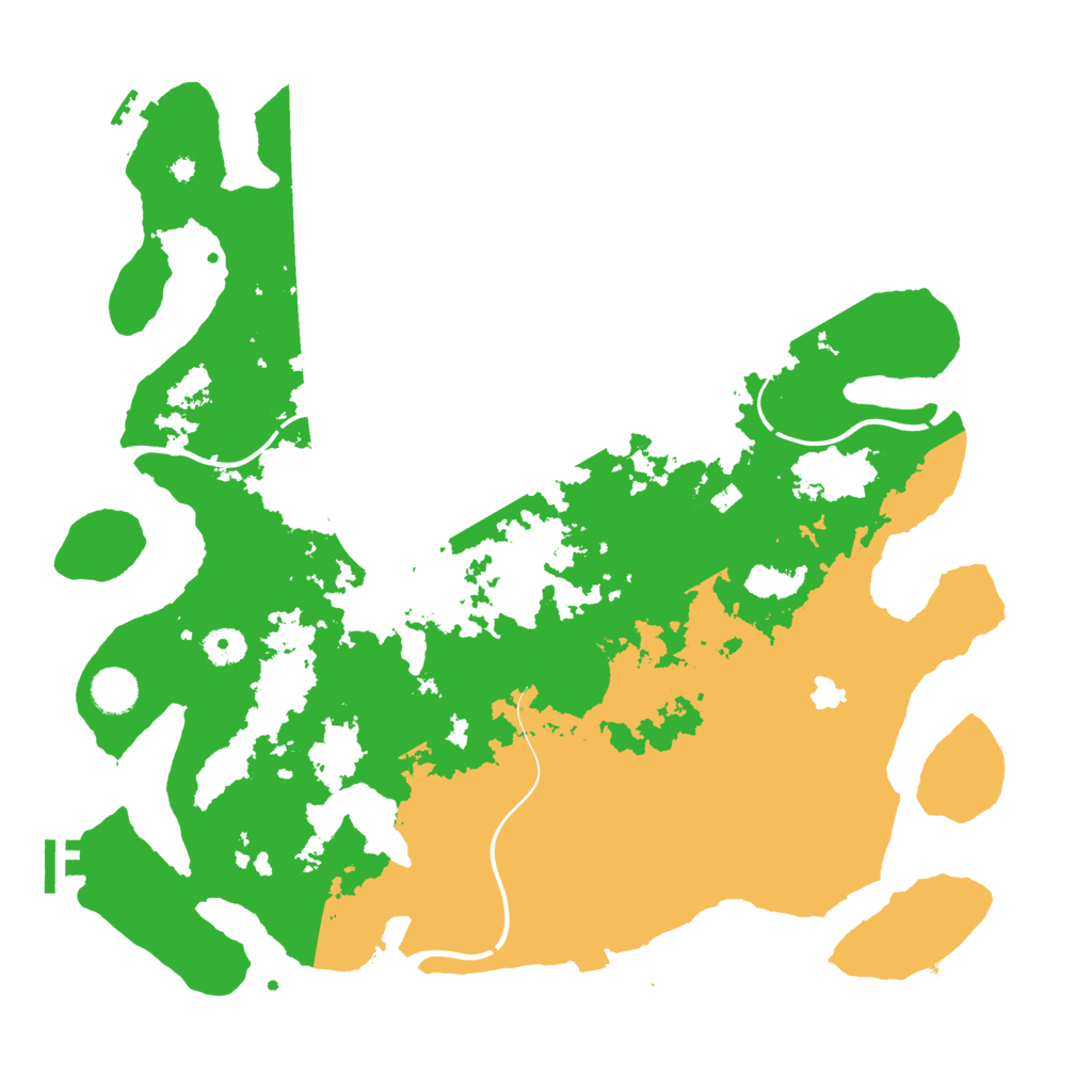 Biome Rust Map: Procedural Map, Size: 4100, Seed: 86495272