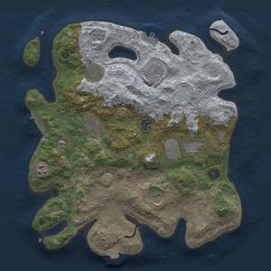 Thumbnail Rust Map: Procedural Map, Size: 3500, Seed: 238428567, 16 Monuments