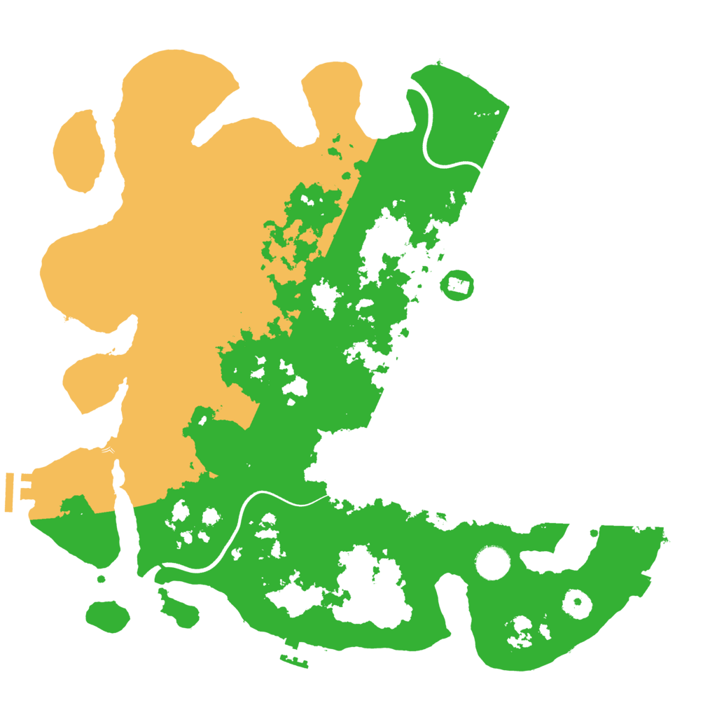 Biome Rust Map: Procedural Map, Size: 3700, Seed: 6066749
