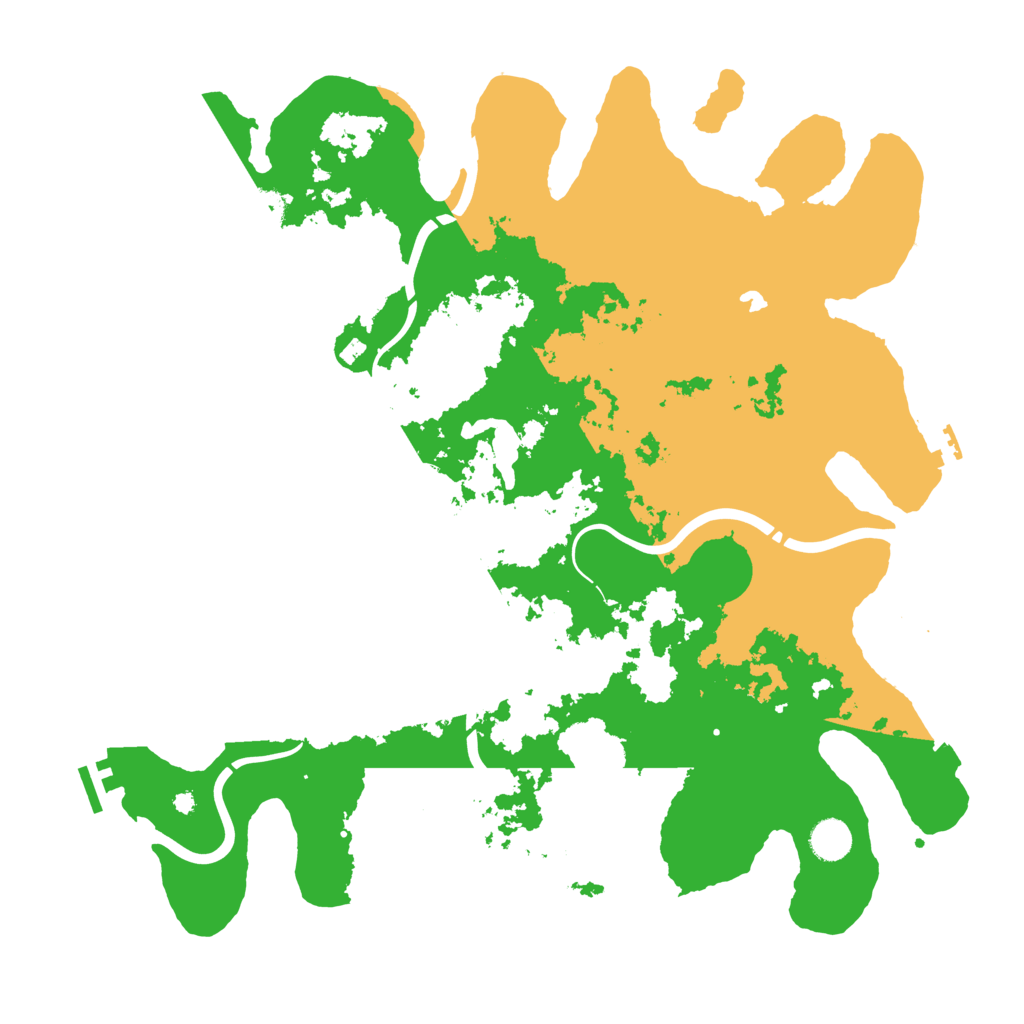 Biome Rust Map: Procedural Map, Size: 4300, Seed: 54971000