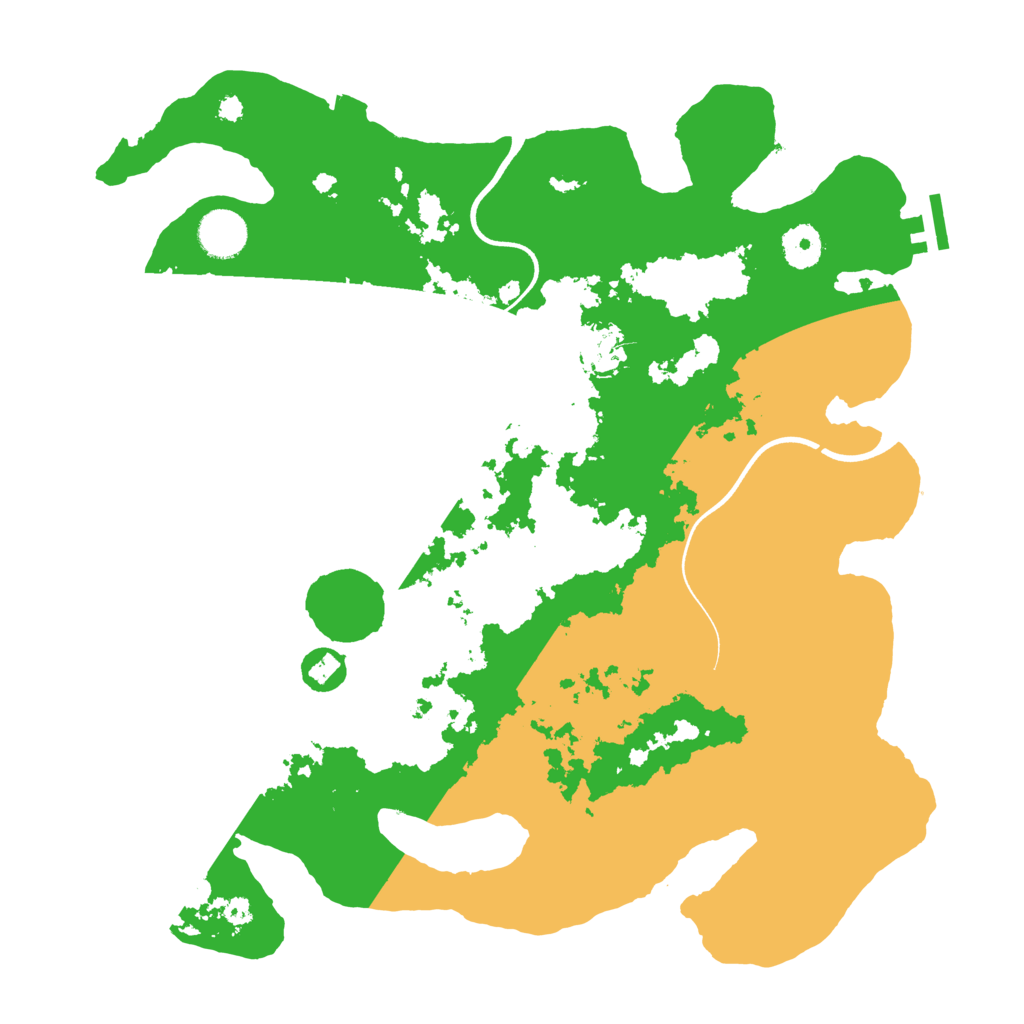 Biome Rust Map: Procedural Map, Size: 3700, Seed: 66245801