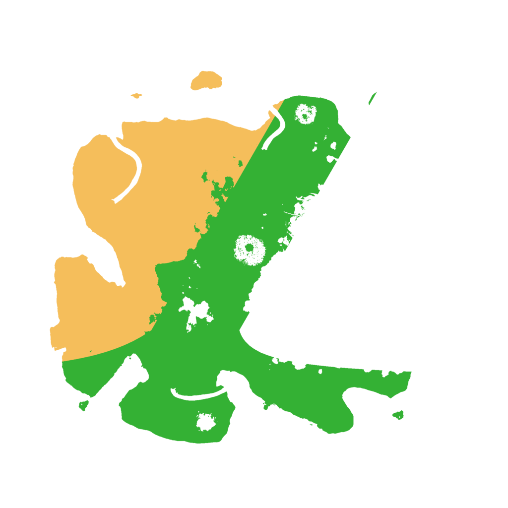 Biome Rust Map: Procedural Map, Size: 2500, Seed: 98