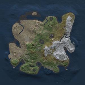 Thumbnail Rust Map: Procedural Map, Size: 2500, Seed: 98, 9 Monuments