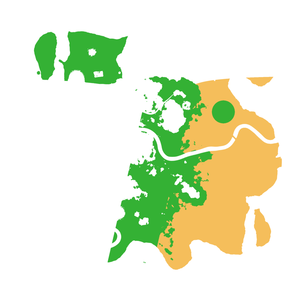 Biome Rust Map: Procedural Map, Size: 3450, Seed: 77539062