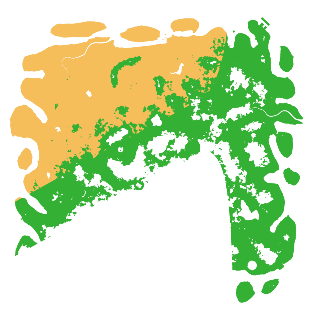 Biome Rust Map: Procedural Map, Size: 6000, Seed: 1146778399