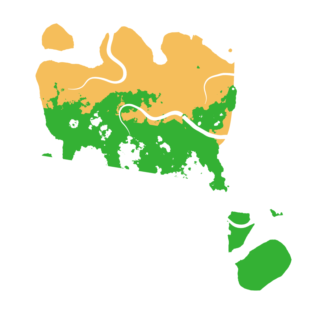 Biome Rust Map: Procedural Map, Size: 3500, Seed: 520979258