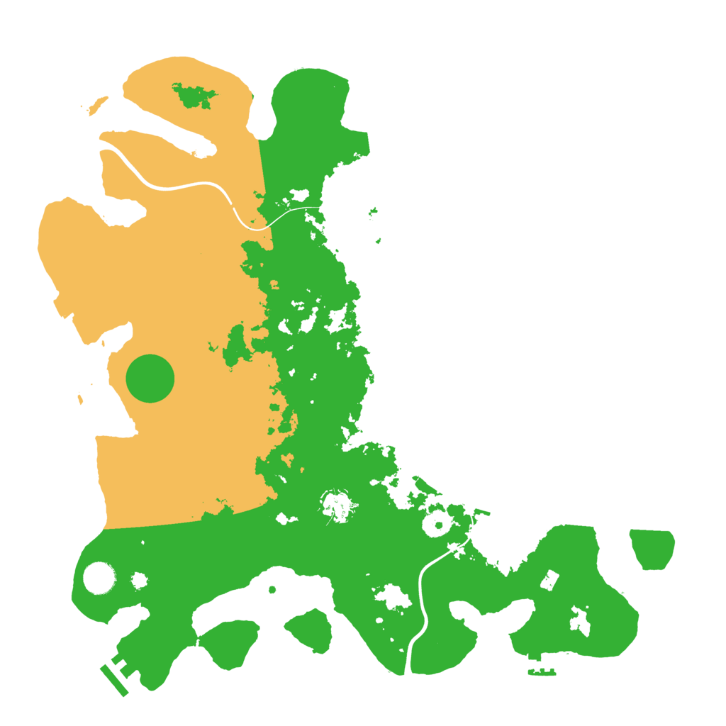 Biome Rust Map: Procedural Map, Size: 3950, Seed: 50403908