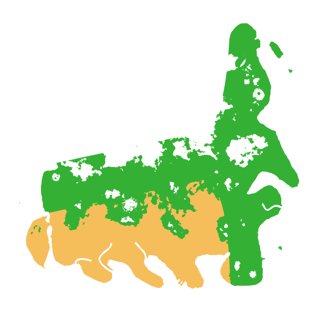 Biome Rust Map: Procedural Map, Size: 4100, Seed: 90655146