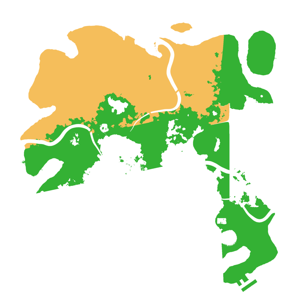 Biome Rust Map: Procedural Map, Size: 3550, Seed: 75757911