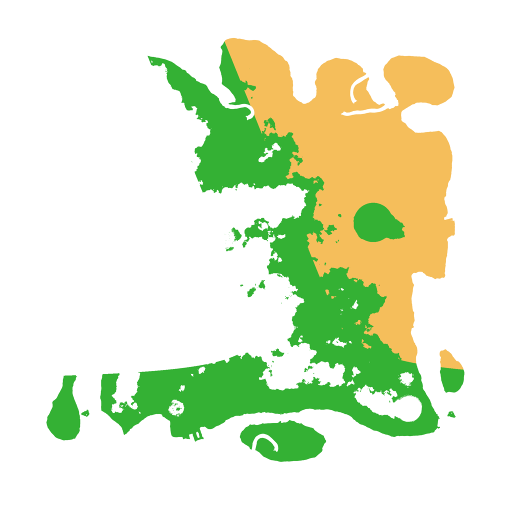 Biome Rust Map: Procedural Map, Size: 3450, Seed: 39948172