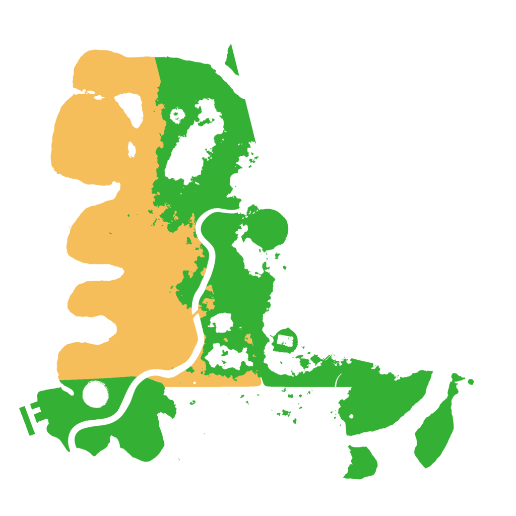 Biome Rust Map: Procedural Map, Size: 3500, Seed: 81024650
