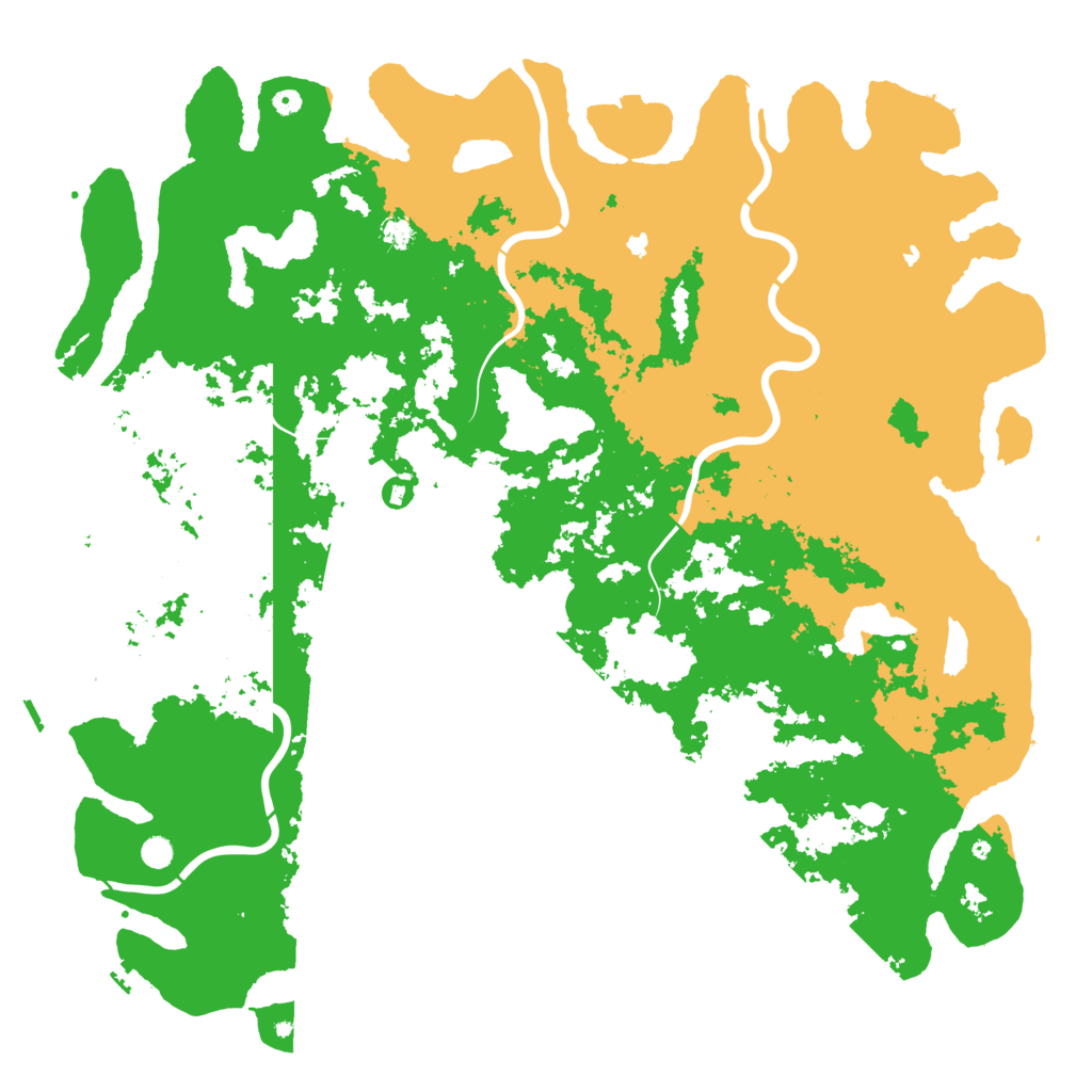 Biome Rust Map: Procedural Map, Size: 6000, Seed: 4208969