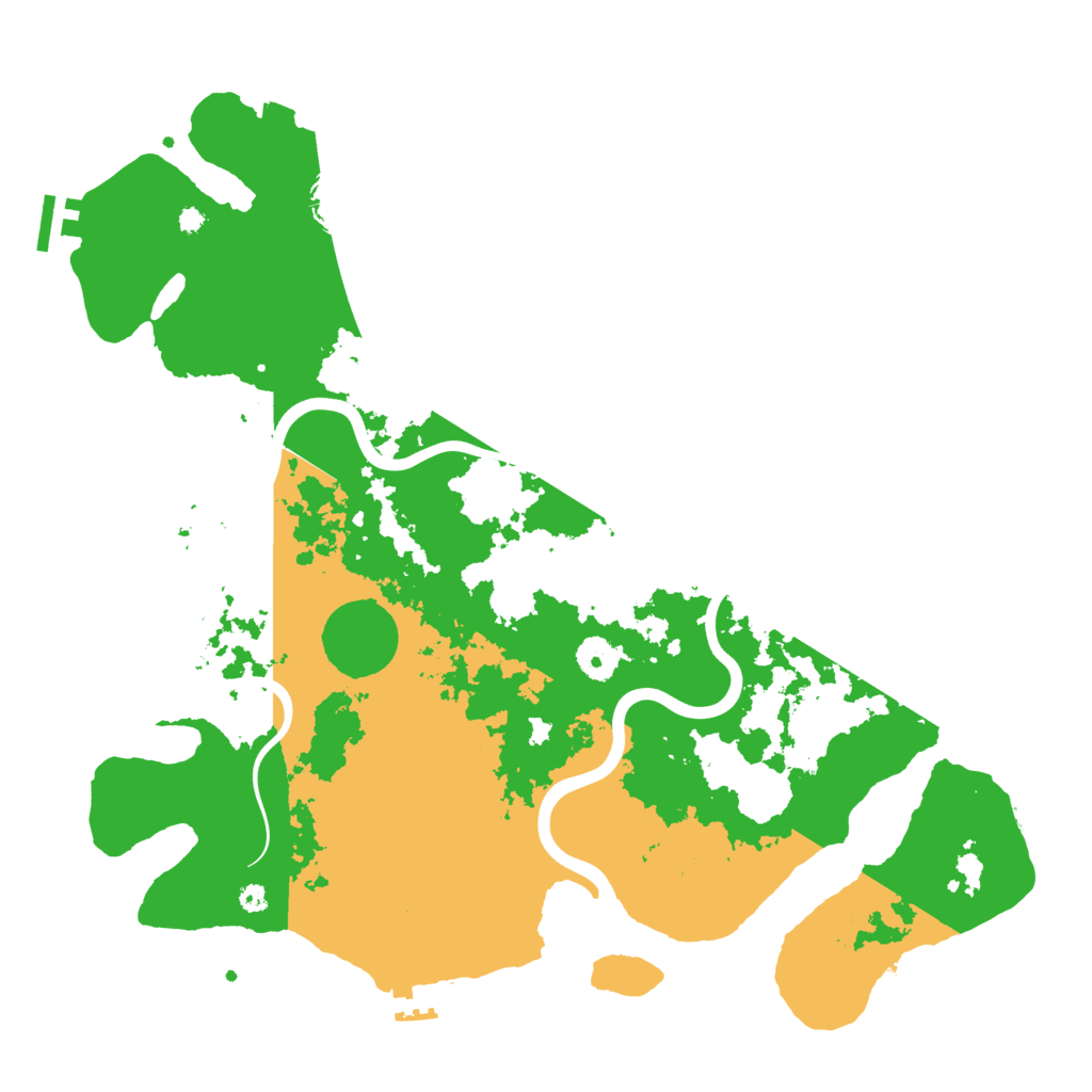 Biome Rust Map: Procedural Map, Size: 3900, Seed: 30629478