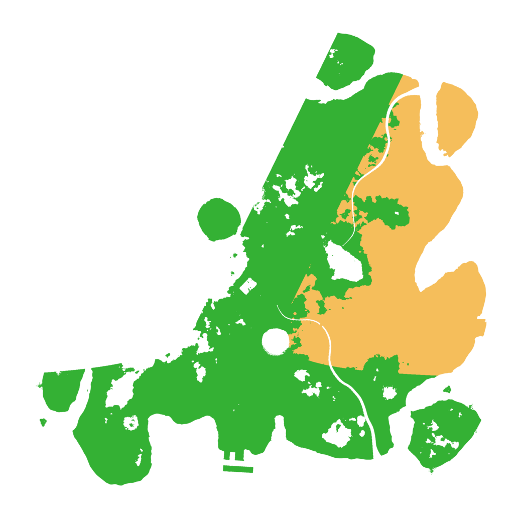 Biome Rust Map: Procedural Map, Size: 3450, Seed: 71545436