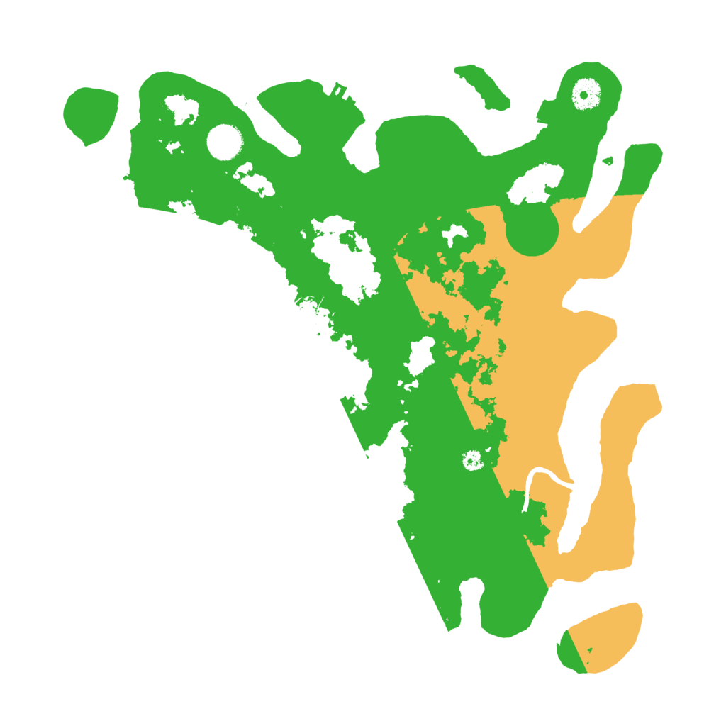 Biome Rust Map: Procedural Map, Size: 3600, Seed: 95323582
