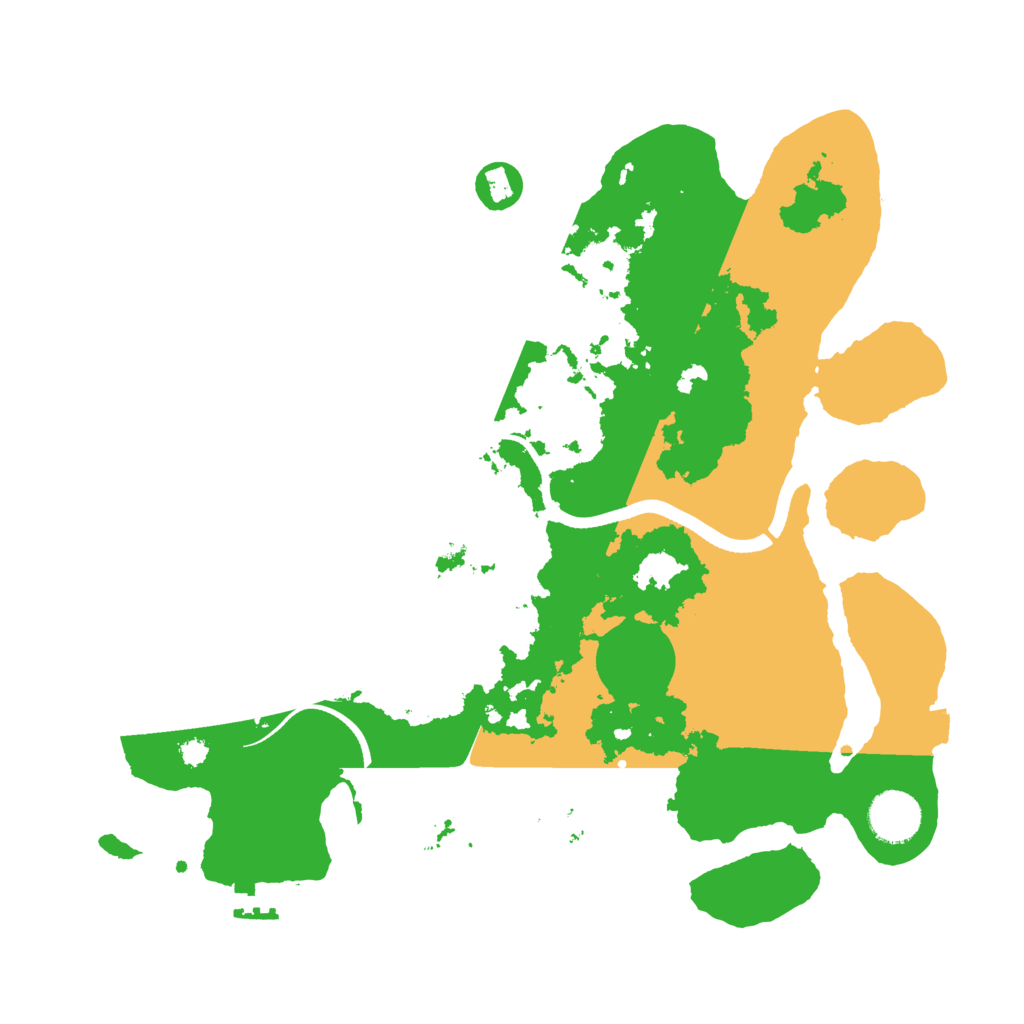 Biome Rust Map: Procedural Map, Size: 3450, Seed: 59476071