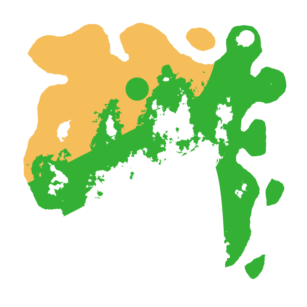 Biome Rust Map: Barren, Size: 3500, Seed: 30509609