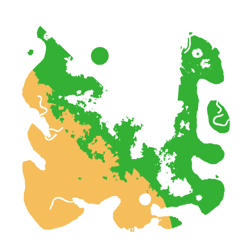 Biome Rust Map: Procedural Map, Size: 3700, Seed: 88914275