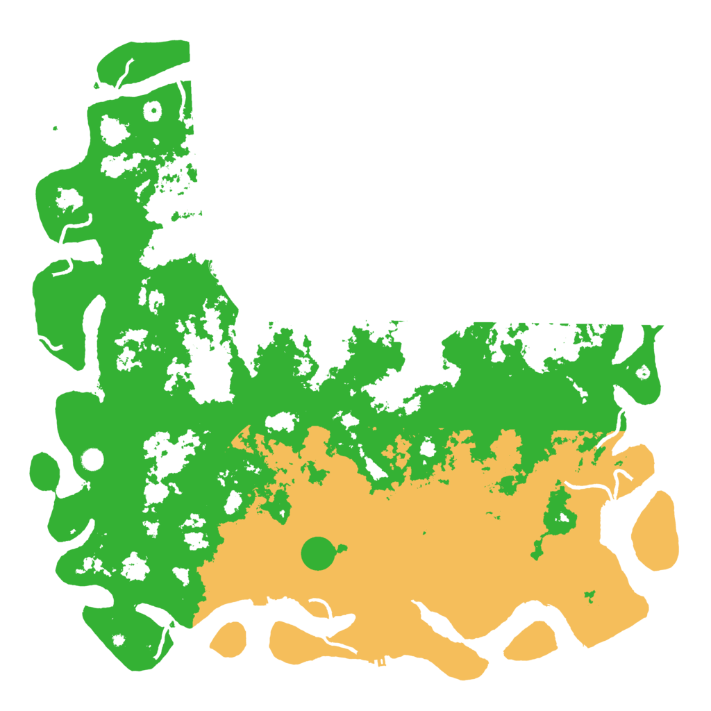 Biome Rust Map: Procedural Map, Size: 5555, Seed: 1148863778