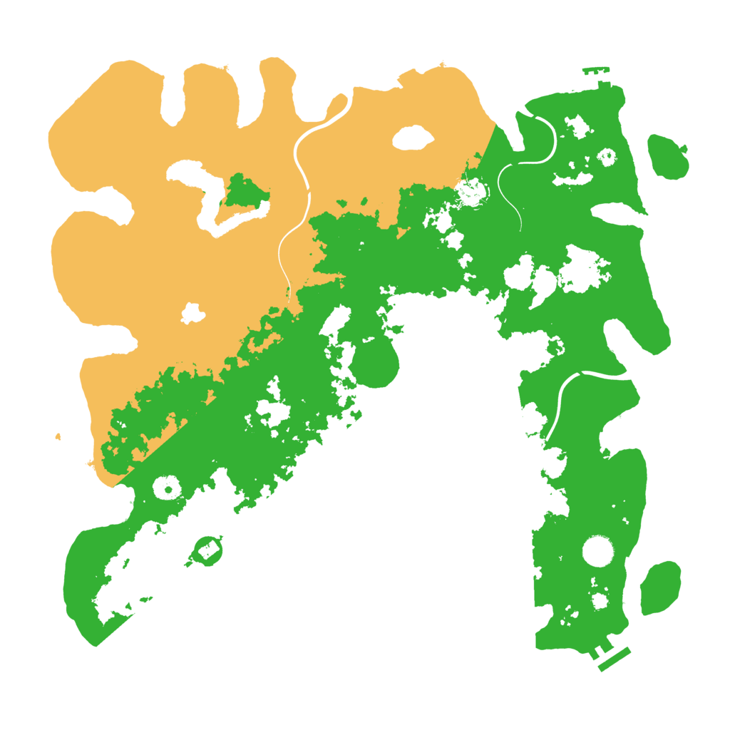 Biome Rust Map: Procedural Map, Size: 4100, Seed: 526256
