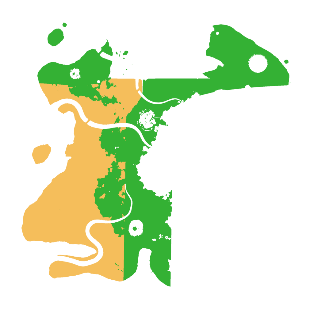 Biome Rust Map: Procedural Map, Size: 3000, Seed: 866035