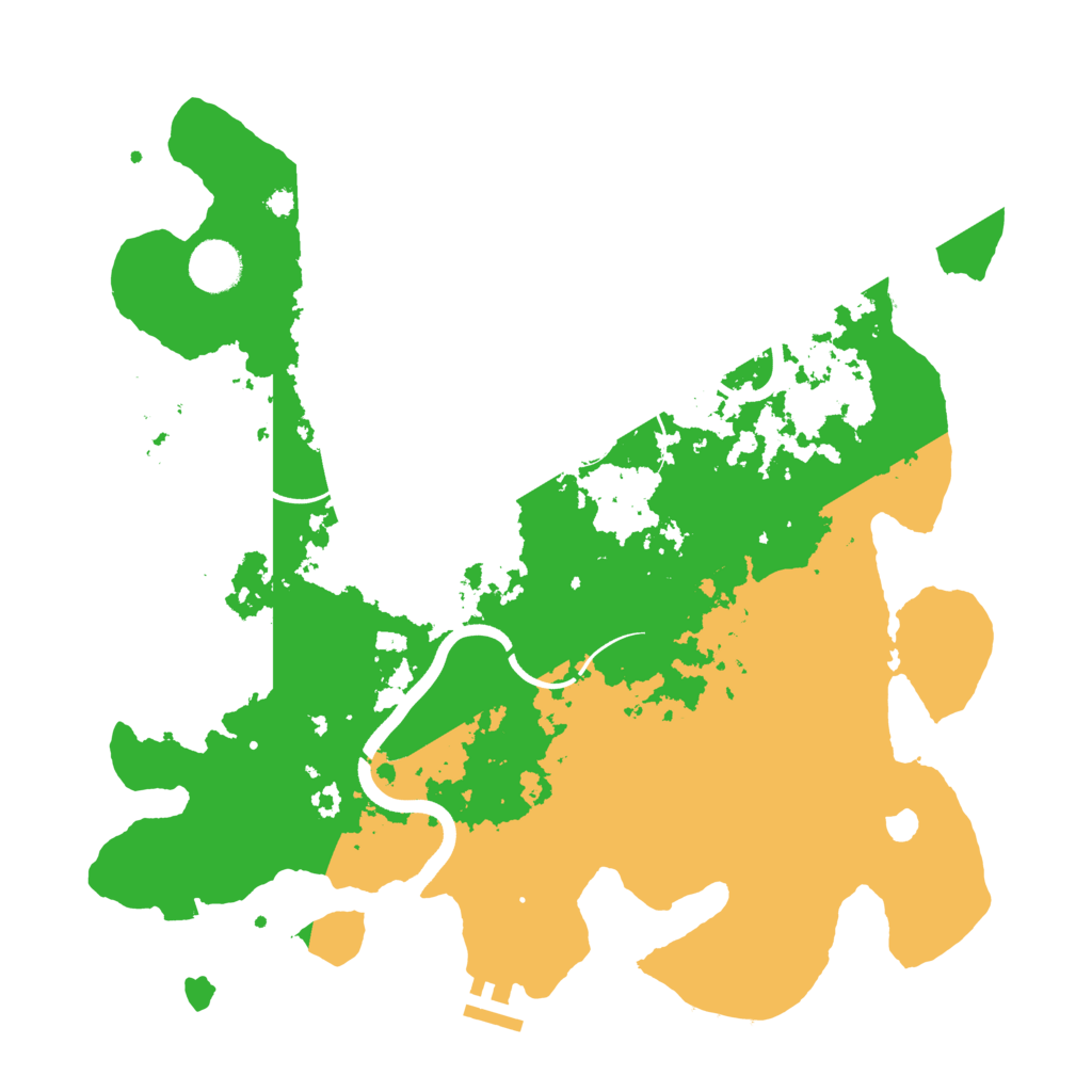 Biome Rust Map: Procedural Map, Size: 3700, Seed: 614390594