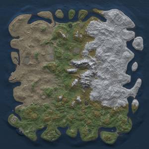 Thumbnail Rust Map: Procedural Map, Size: 5500, Seed: 19951995, 19 Monuments