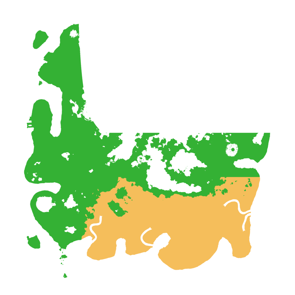 Biome Rust Map: Procedural Map, Size: 3500, Seed: 55305100