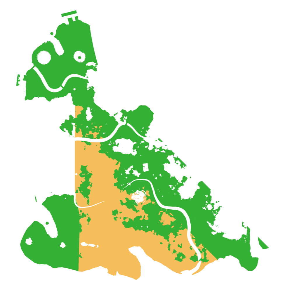 Biome Rust Map: Procedural Map, Size: 3900, Seed: 52571562