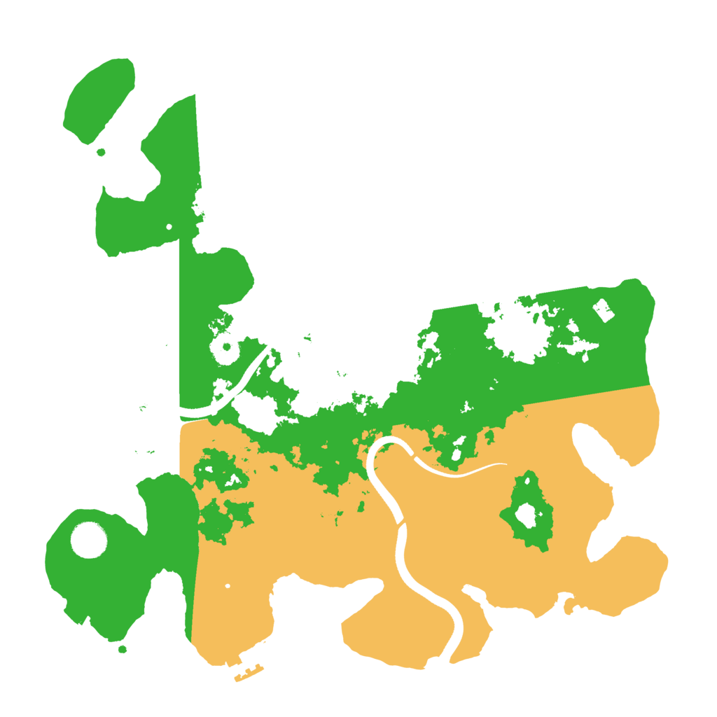 Biome Rust Map: Procedural Map, Size: 3550, Seed: 52390926