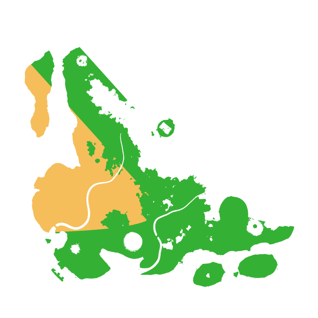 Biome Rust Map: Procedural Map, Size: 3000, Seed: 8520