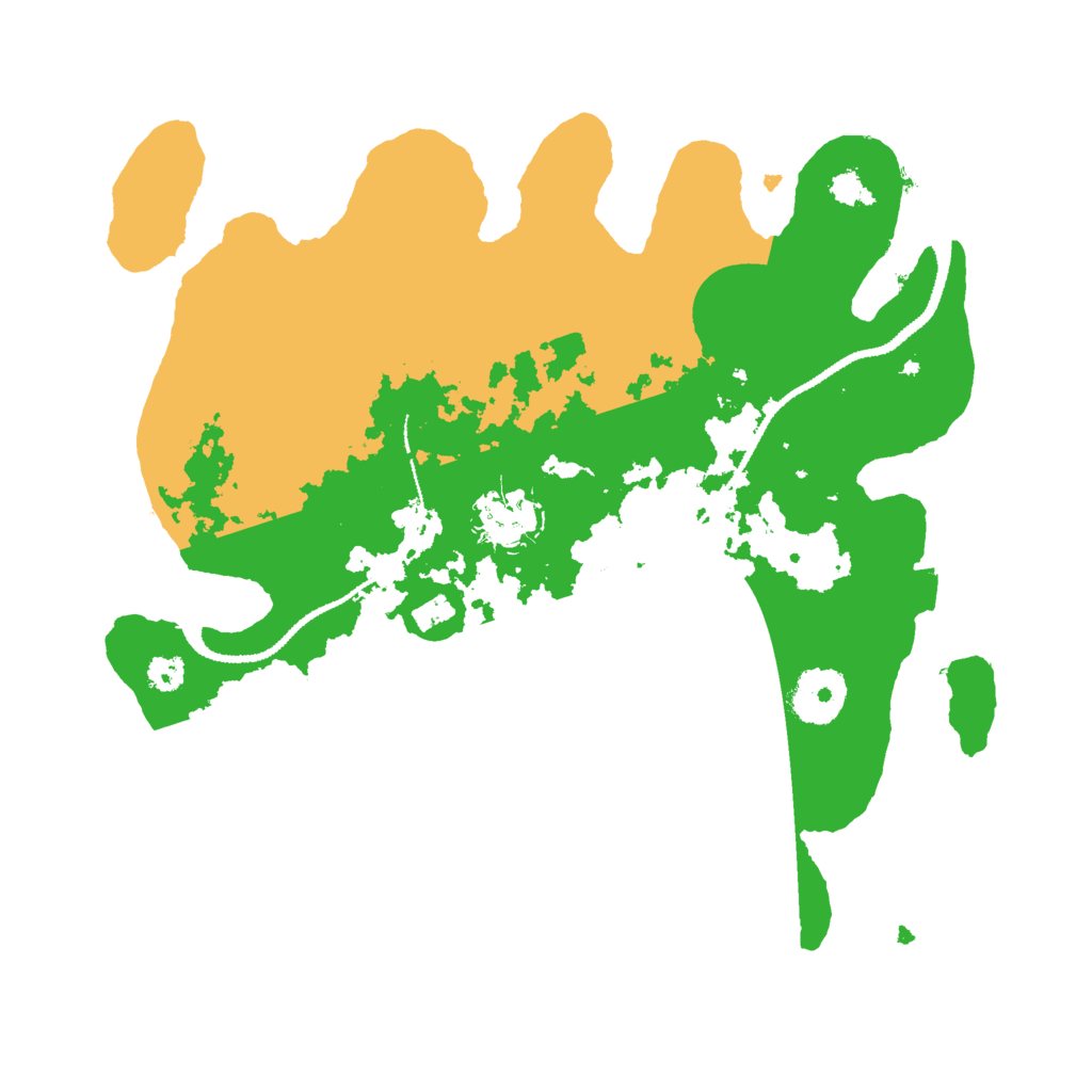 Biome Rust Map: Procedural Map, Size: 3000, Seed: 1232919606