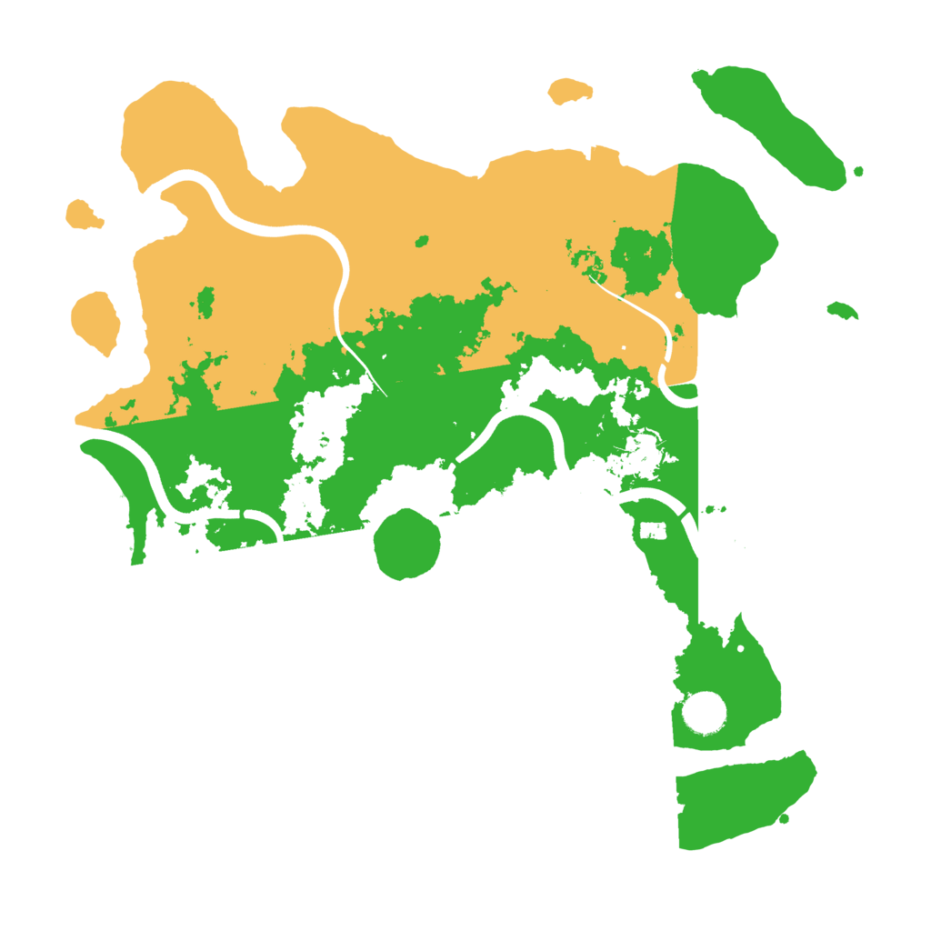Biome Rust Map: Procedural Map, Size: 3800, Seed: 39242850