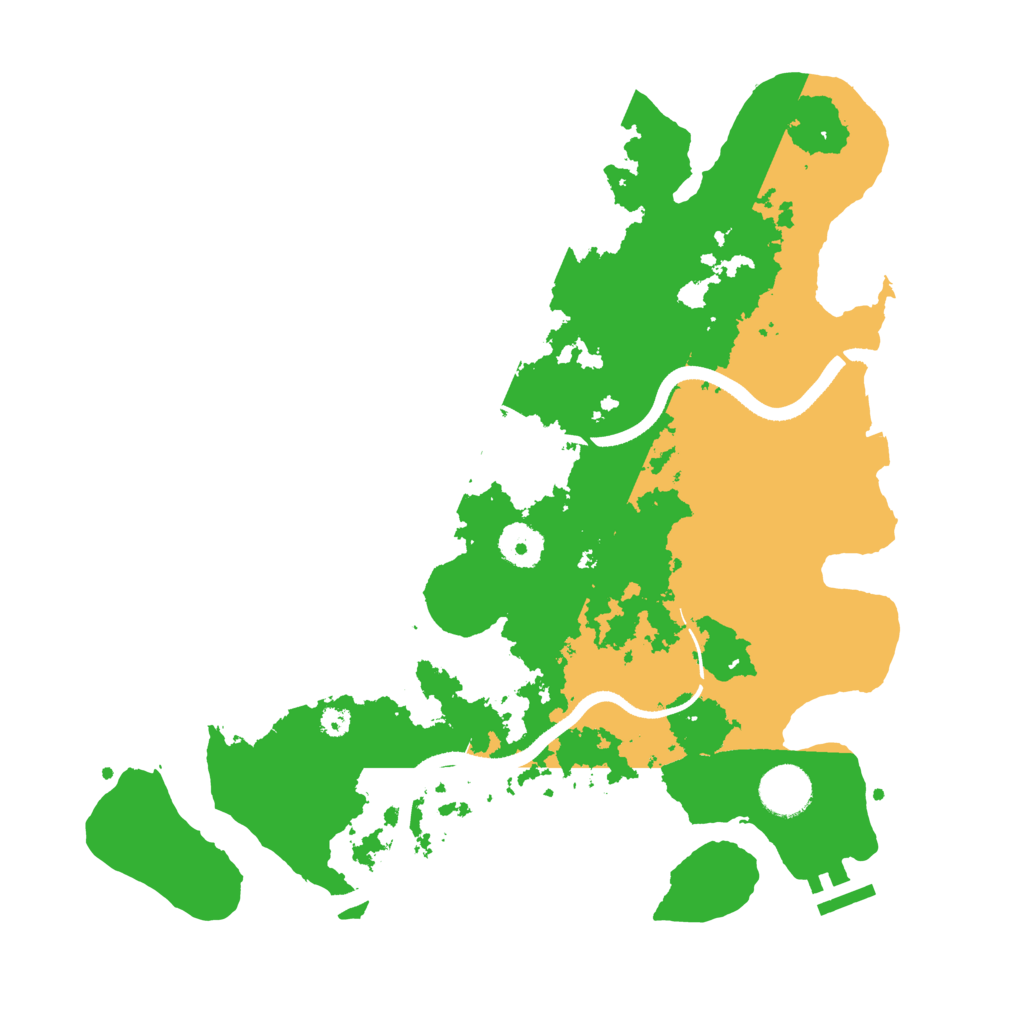 Biome Rust Map: Procedural Map, Size: 3500, Seed: 2134532