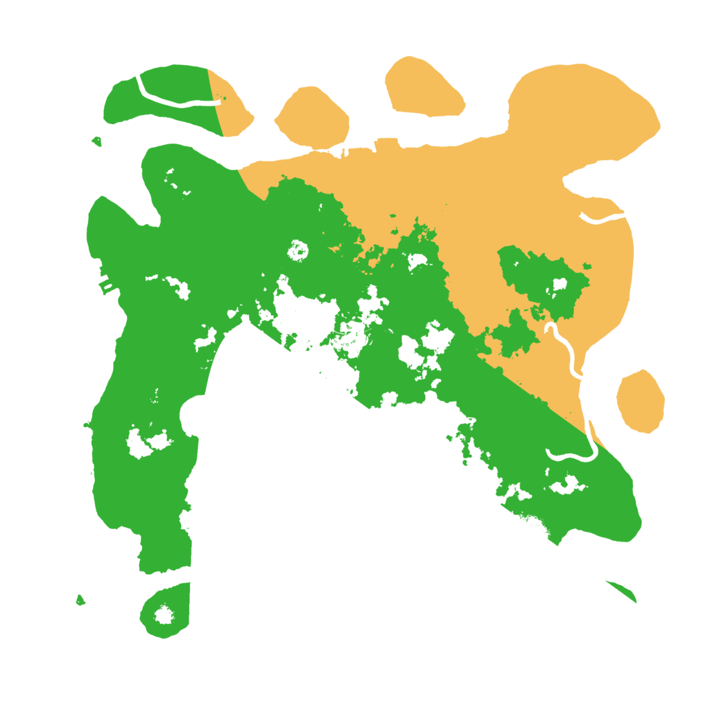 Biome Rust Map: Procedural Map, Size: 3500, Seed: 144434662