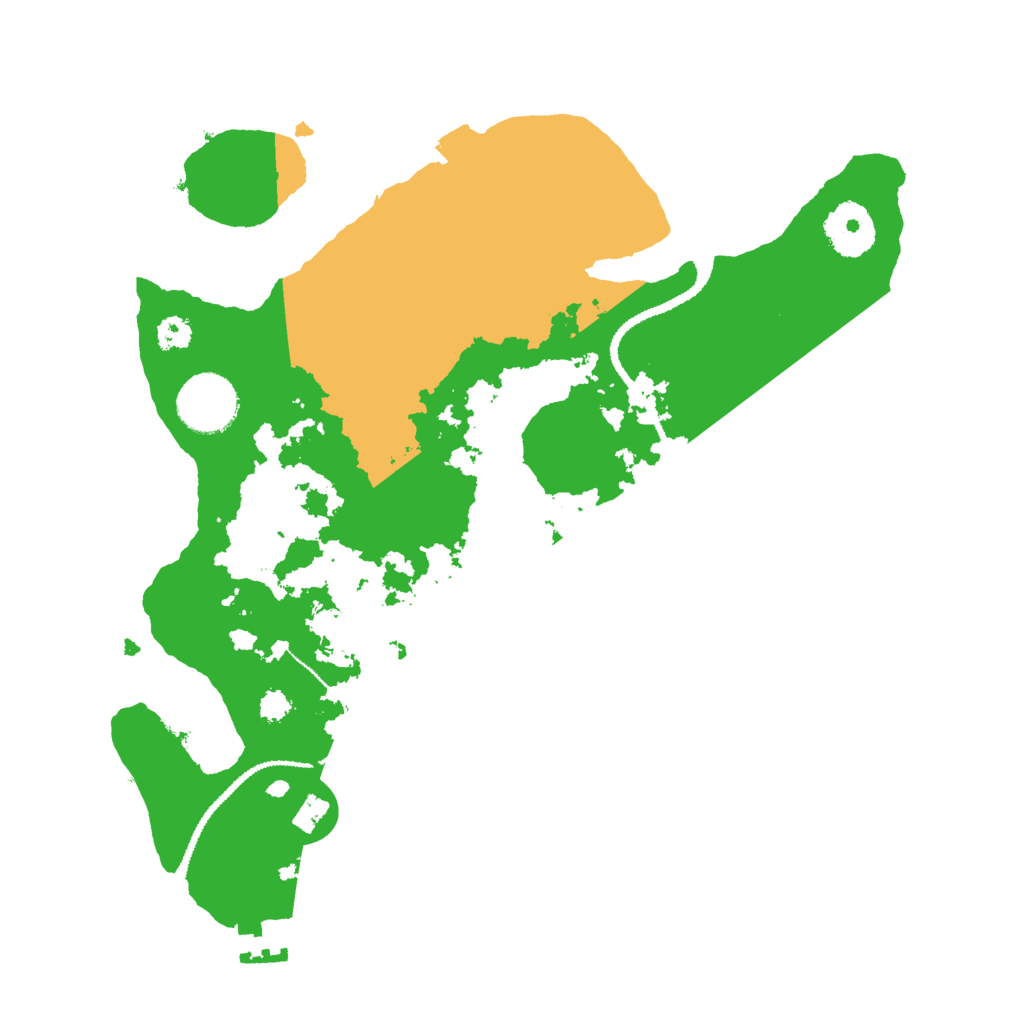 Biome Rust Map: Procedural Map, Size: 3000, Seed: 1623399