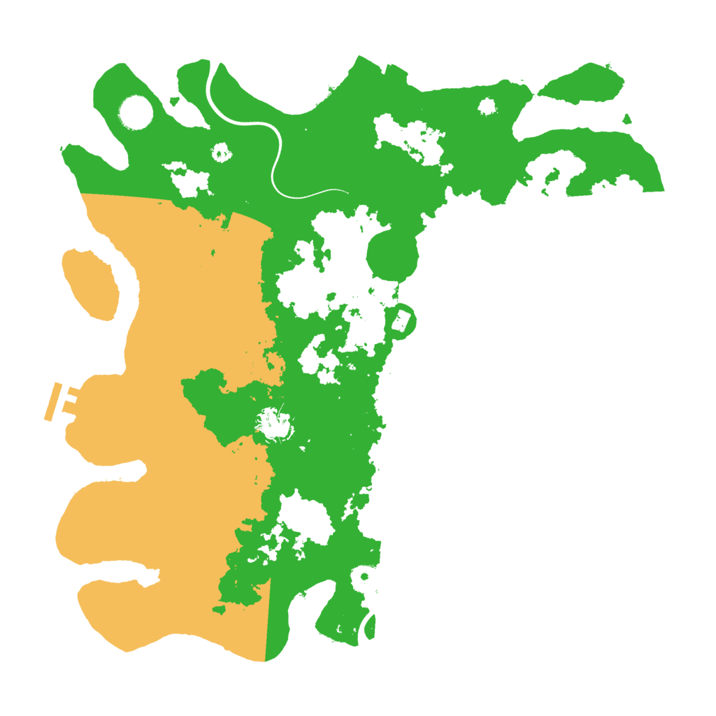 Biome Rust Map: Procedural Map, Size: 3700, Seed: 77787256