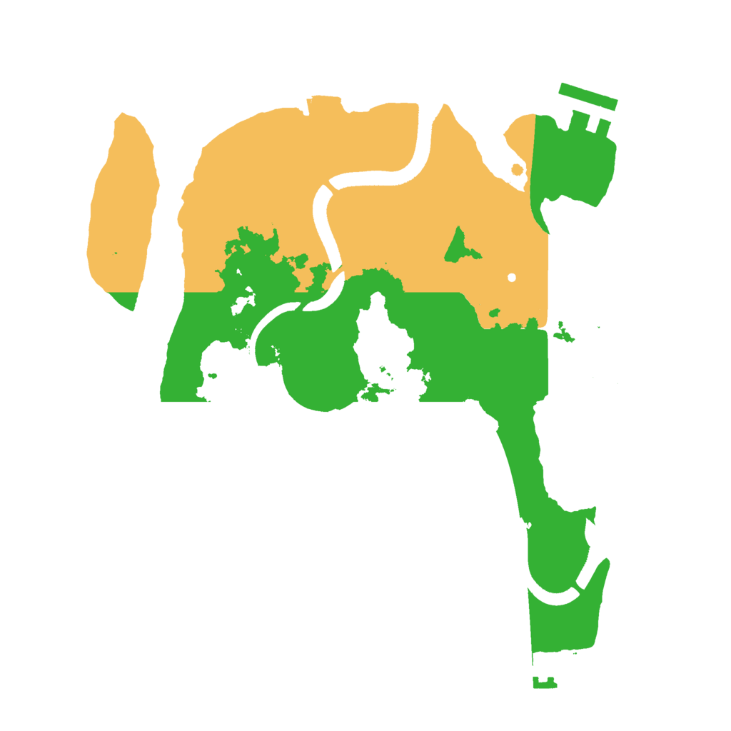 Biome Rust Map: Procedural Map, Size: 2500, Seed: 202929