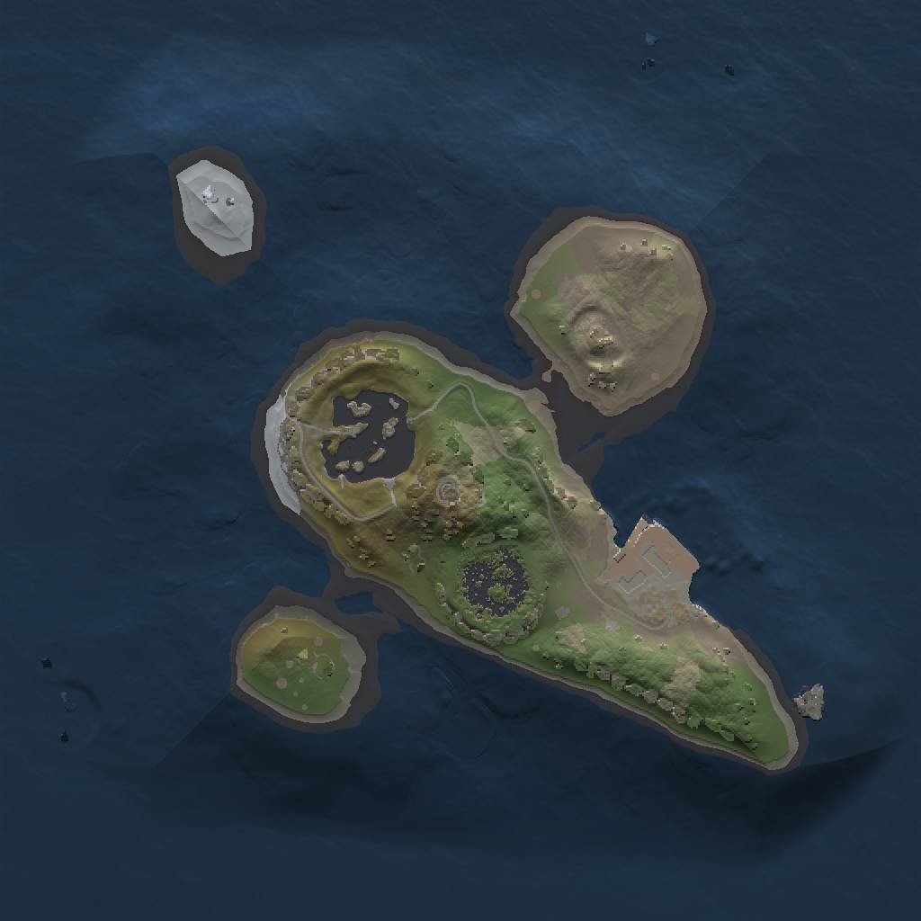 Rust Map: Procedural Map, Size: 1421, Seed: 7700012, 4 Monuments