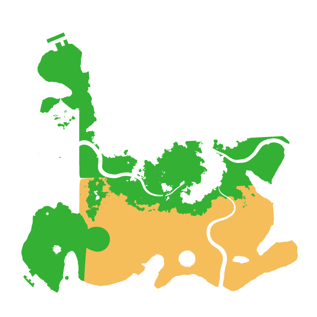 Biome Rust Map: Procedural Map, Size: 3400, Seed: 25284719