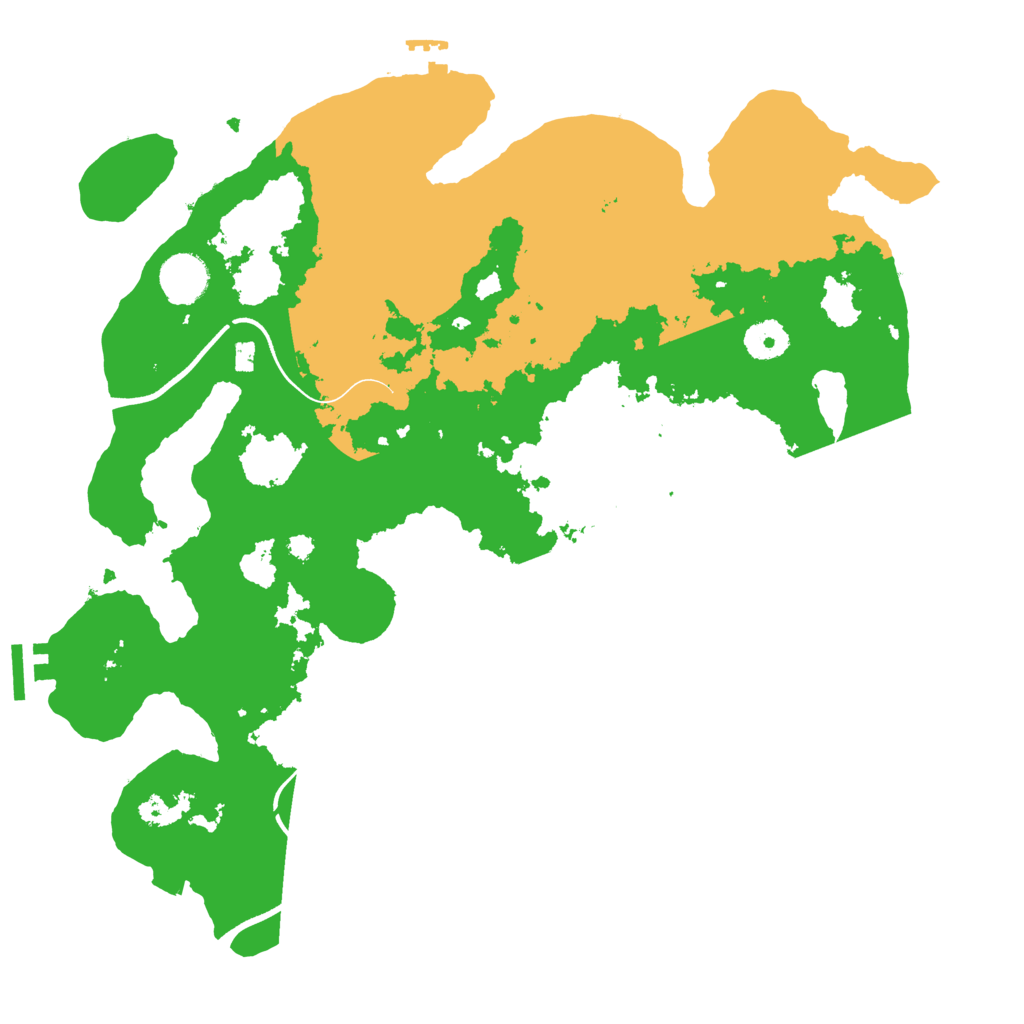 Biome Rust Map: Procedural Map, Size: 3700, Seed: 19448592