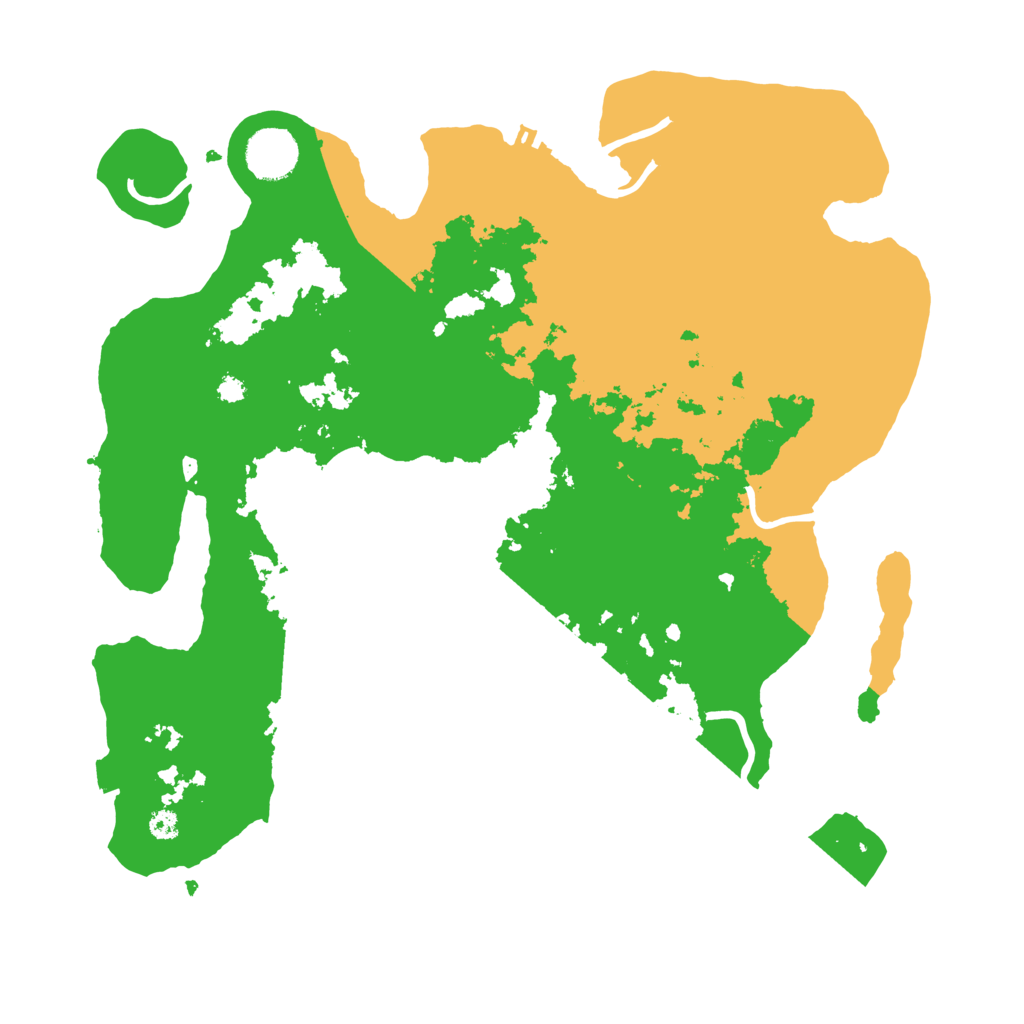 Biome Rust Map: Procedural Map, Size: 3500, Seed: 1617910056