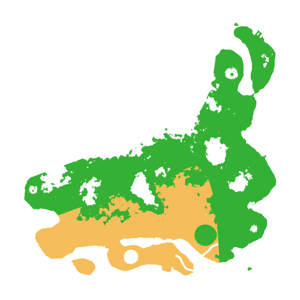 Biome Rust Map: Procedural Map, Size: 3700, Seed: 34189967