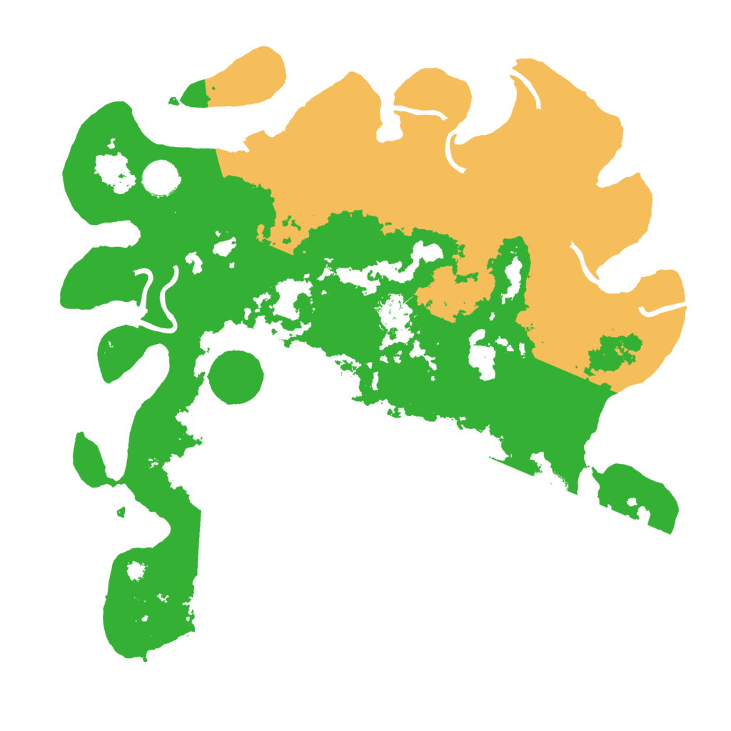 Biome Rust Map: Procedural Map, Size: 3600, Seed: 14018857