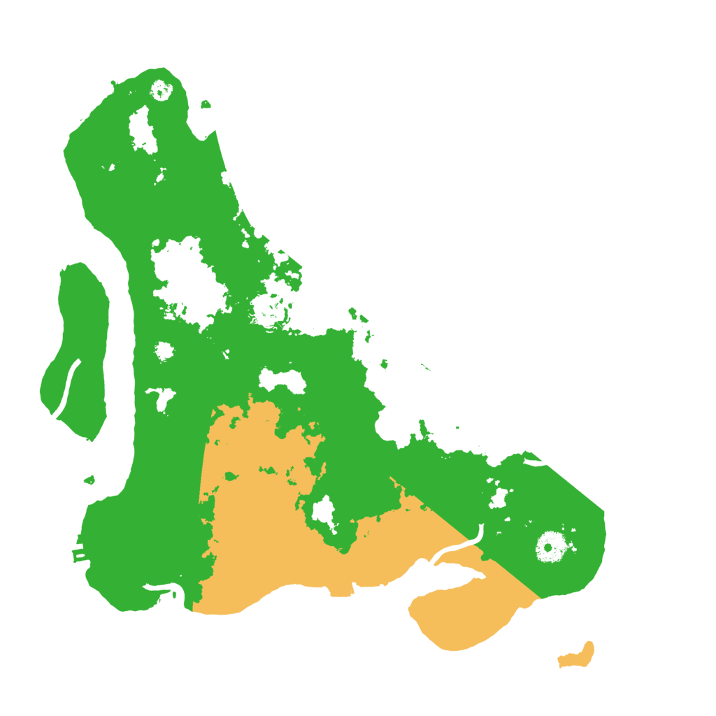 Biome Rust Map: Procedural Map, Size: 3500, Seed: 49410004