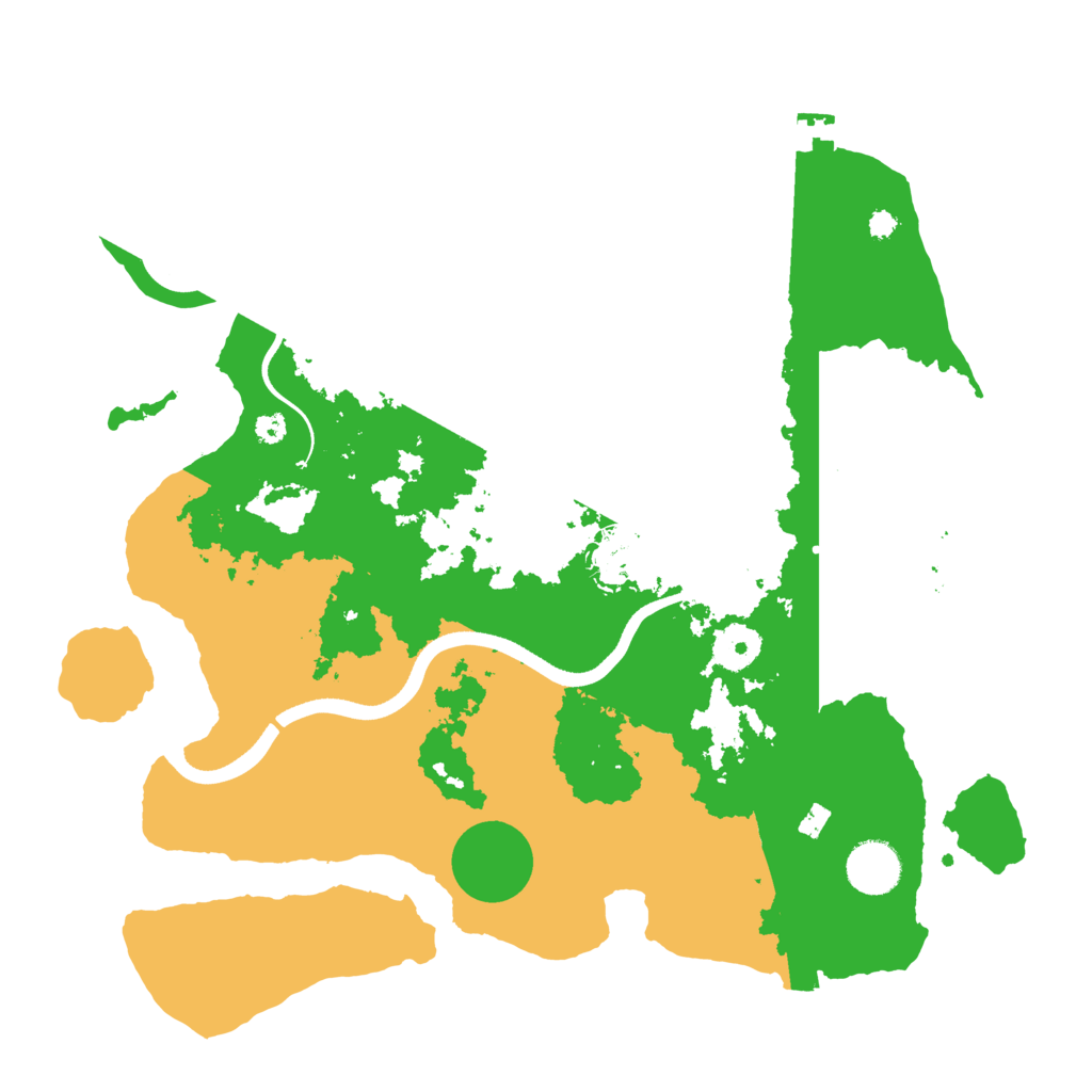 Biome Rust Map: Procedural Map, Size: 3550, Seed: 47946967