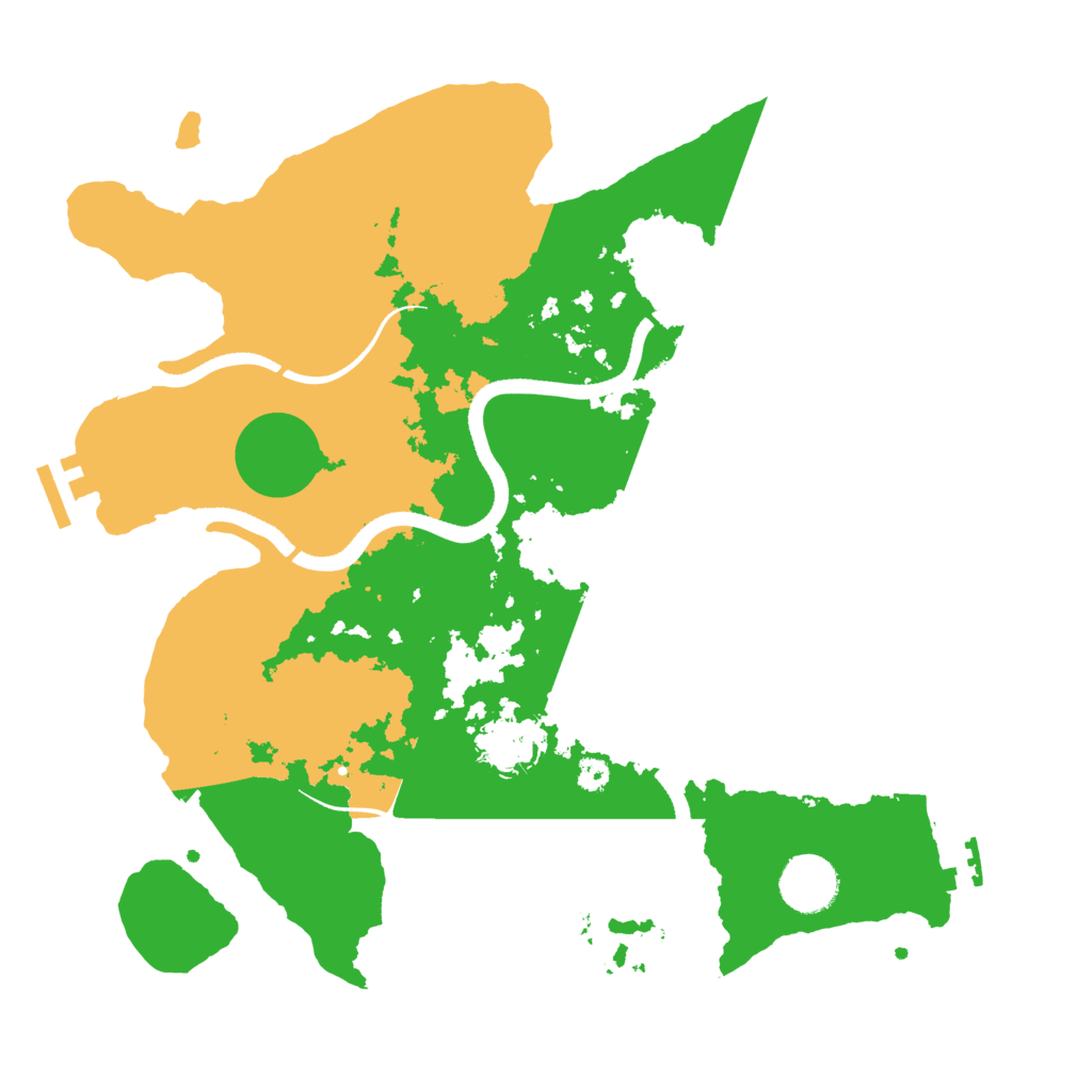 Biome Rust Map: Procedural Map, Size: 3400, Seed: 20666279