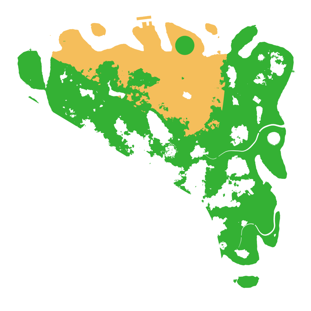 Biome Rust Map: Procedural Map, Size: 4300, Seed: 40394221